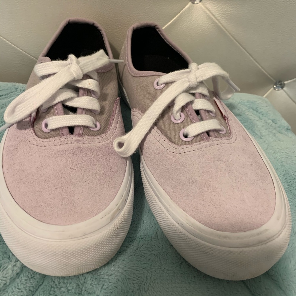 Cute Violet Vans tennis shoes